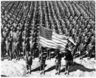 Library of Congress photo. African American troops from World War II are featured in an exhibit at the National WWII Museum.