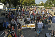 Opening Day Procession for NMAI, by Long, Eric, September 21, 2004, Smithsonian Archives - History Div, 2006-6080.