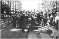 USS Iowa keel being layed down