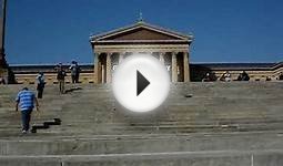 Walking up the Steps of the Philadelphia Art Museum